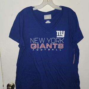 New York Giants Blue V-Neck T-Shirt